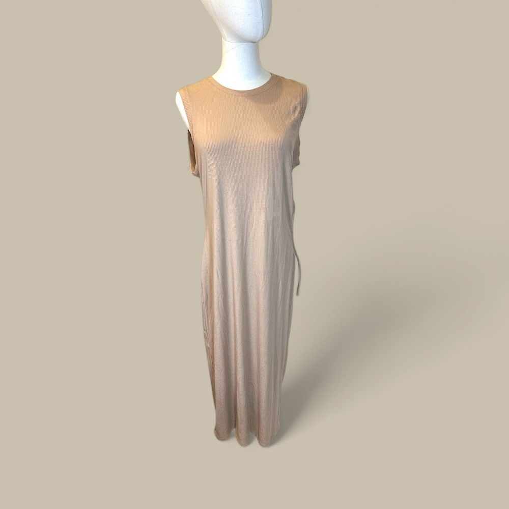 Olive and Oak NWT size XL Tan ribbed cut out tank maxi dress